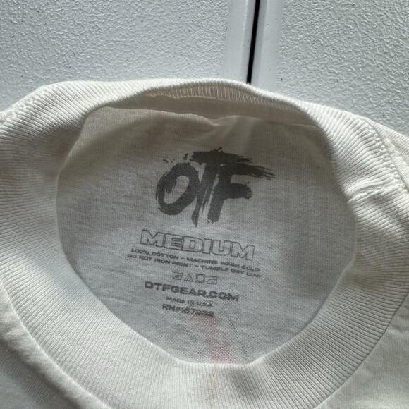 OTF Lil Durk Only The Family T-Shirt Men’s M White Rap Hip Hop Short Sleeve USA - Picture 4 of 7